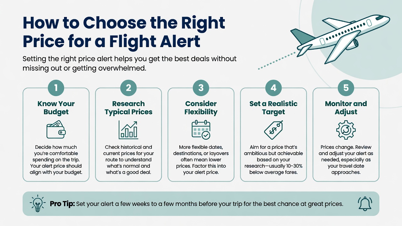 How to Choose the Price for a Flight Alert